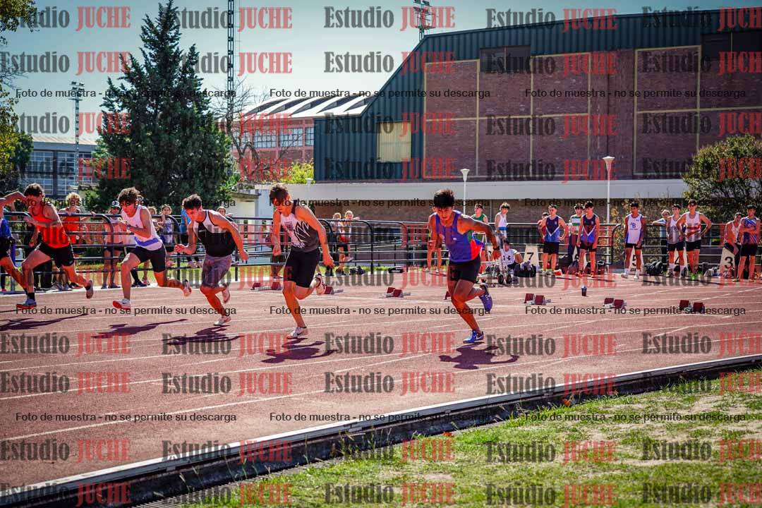Fotos de los 100 m llanos de varones