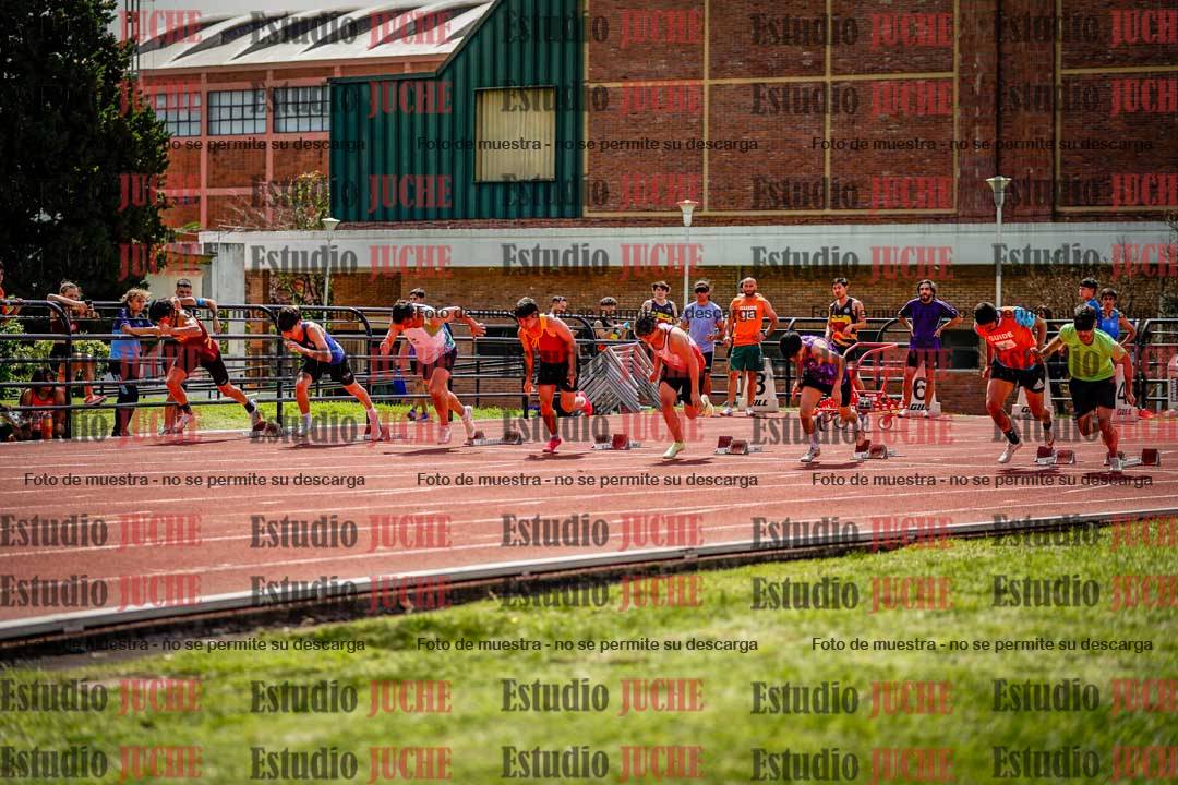Fotos de los 100 m de varones