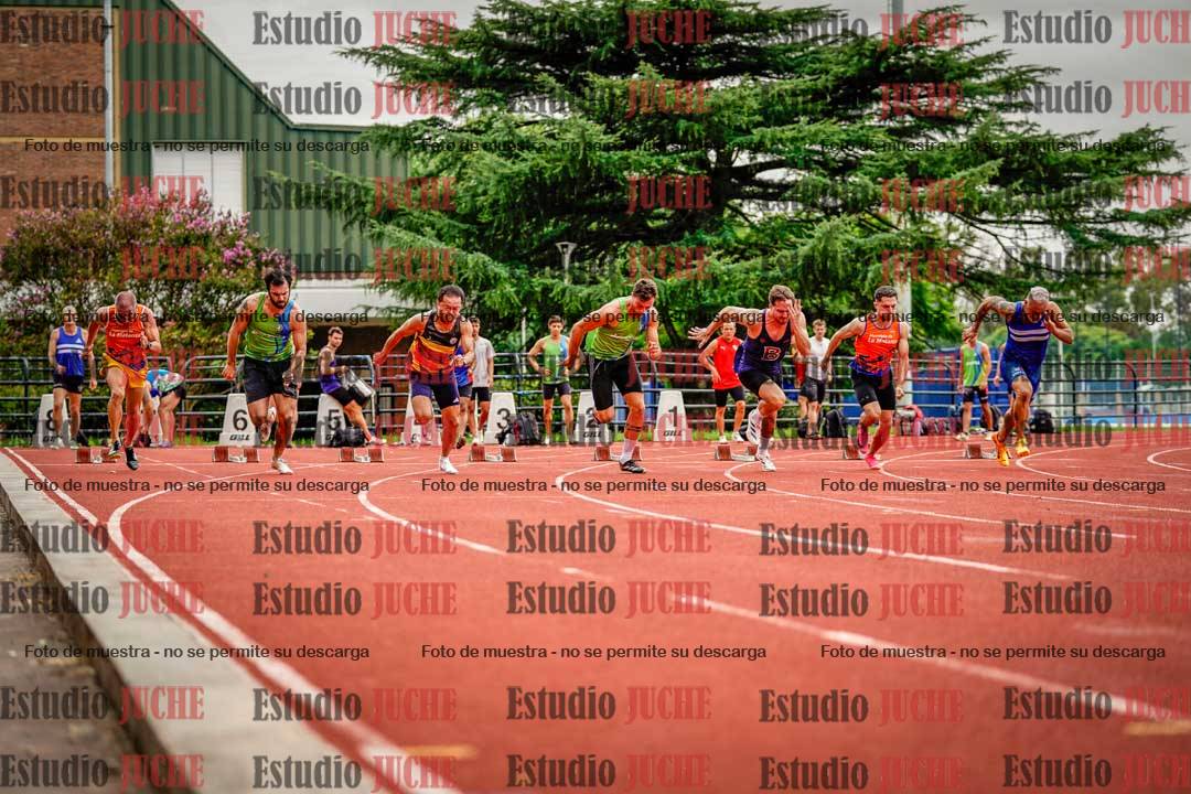 Fotos de los 100 m llanos de varones