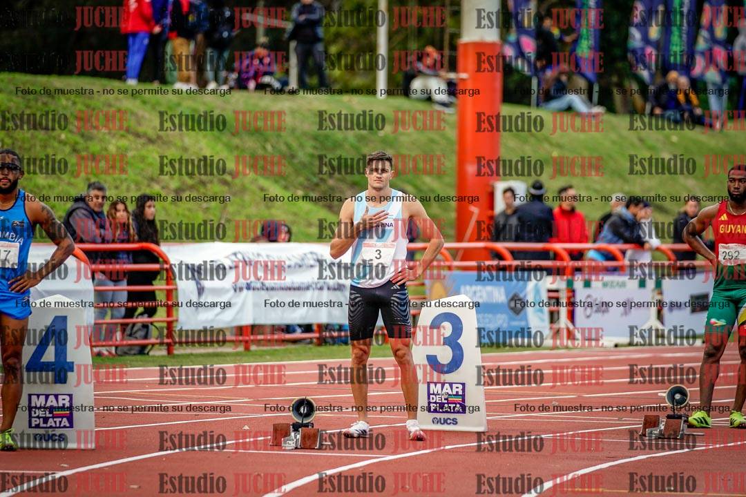 Fotos de los 200 m llanos de varones - FINAL