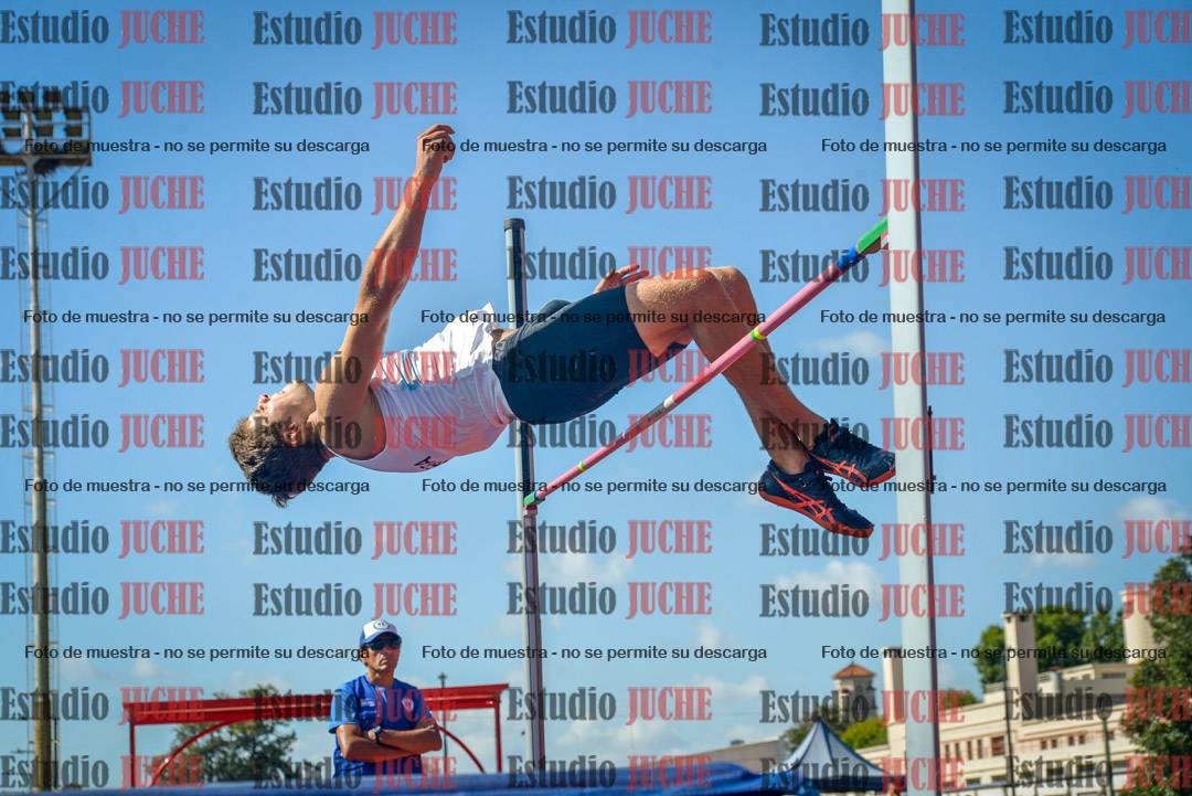 Fotos del salto en alto de varones