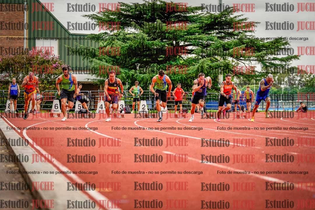 Fotos de los 100 m llanos de varones