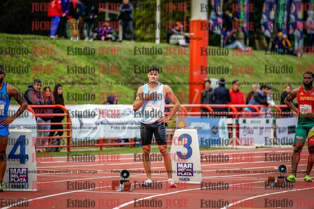Fotos de los 200 m llanos de varones - FINAL