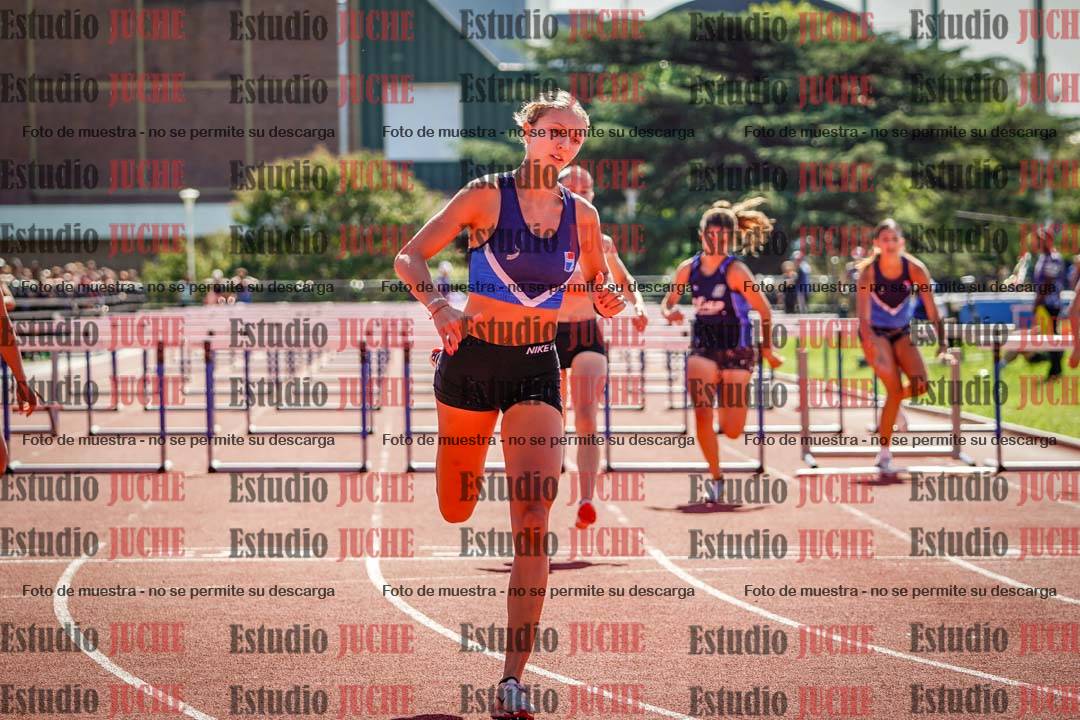 Fotos de los 100 m con vallas de mujeres