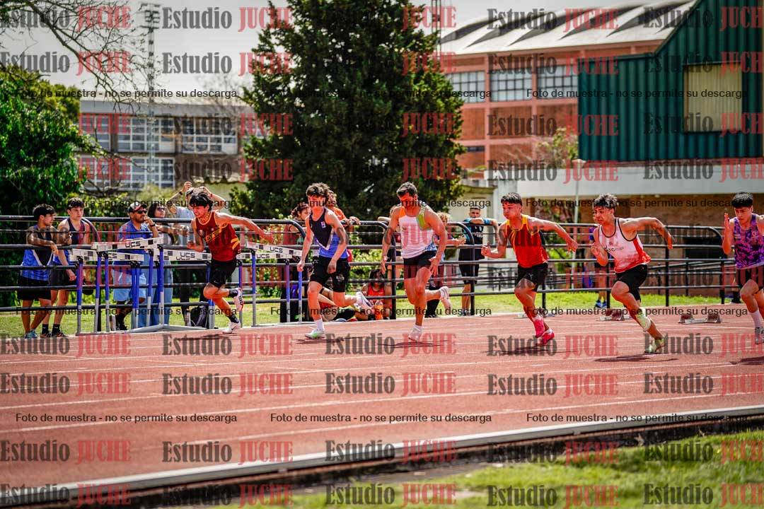 Fotos de los 100 m de varones