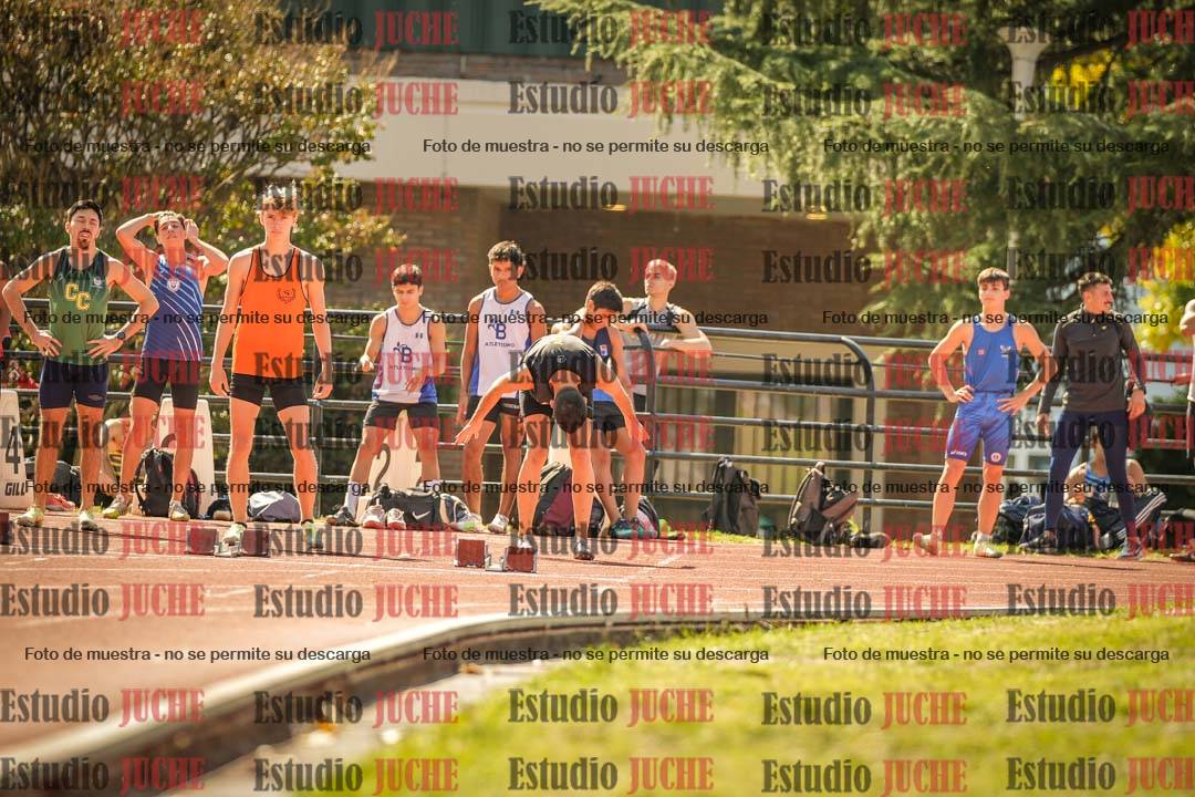 Fotos de los 100 m llanos de varones