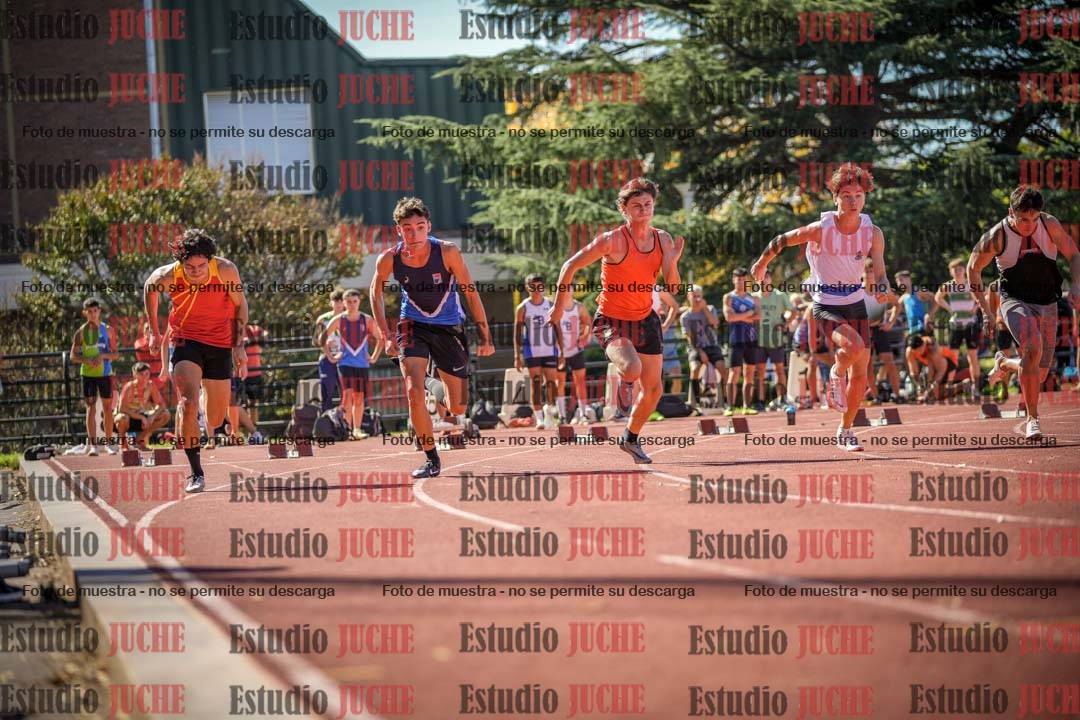 Fotos de los 100 m llanos de varones