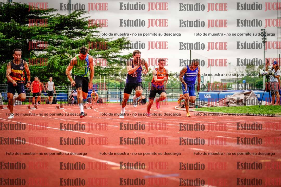 Fotos de los 100 m llanos de varones