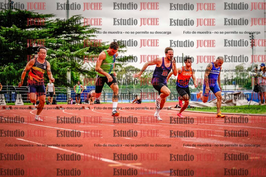 Fotos de los 100 m llanos de varones