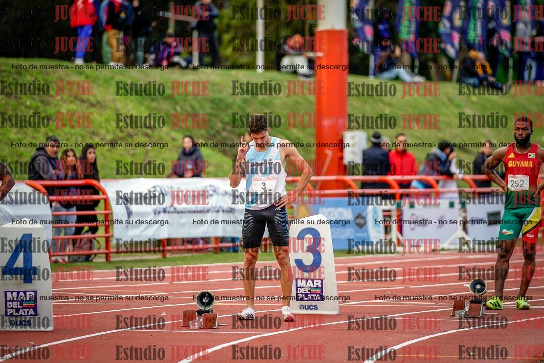 Fotos de los 200 m llanos de varones - FINAL