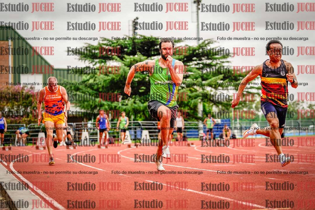 Fotos de los 100 m llanos de varones