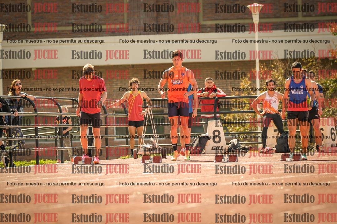 Fotos de los 100 m llanos de varones