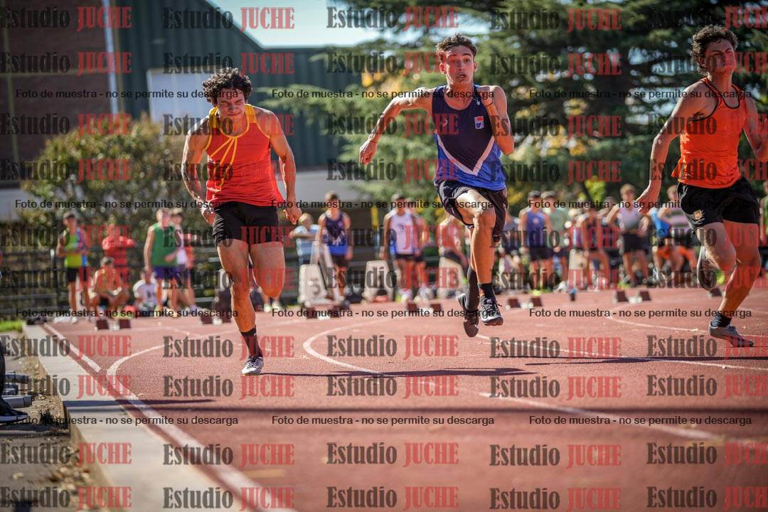 Fotos de los 100 m llanos de varones