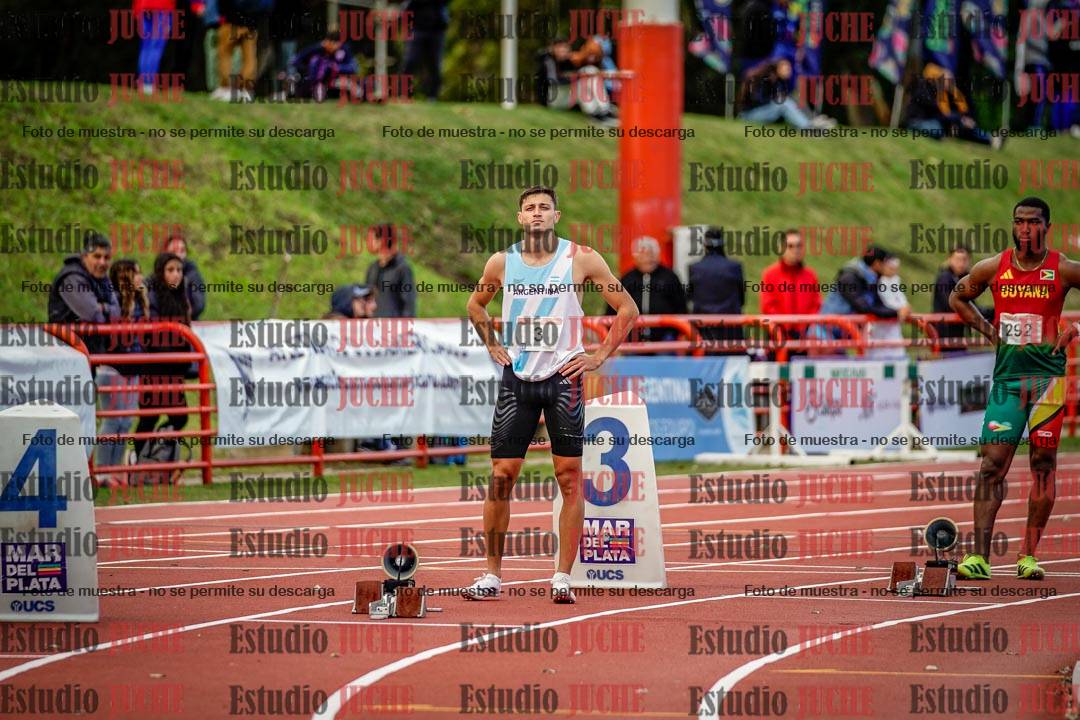 Fotos de los 200 m llanos de varones - FINAL