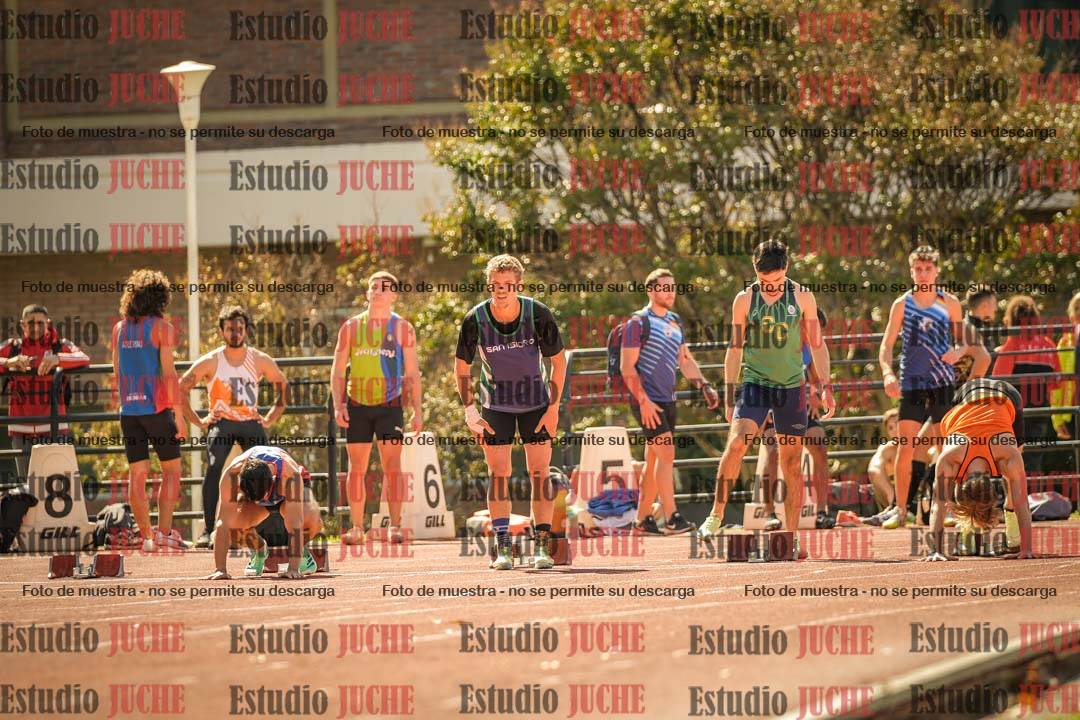 Fotos de los 100 m llanos de varones