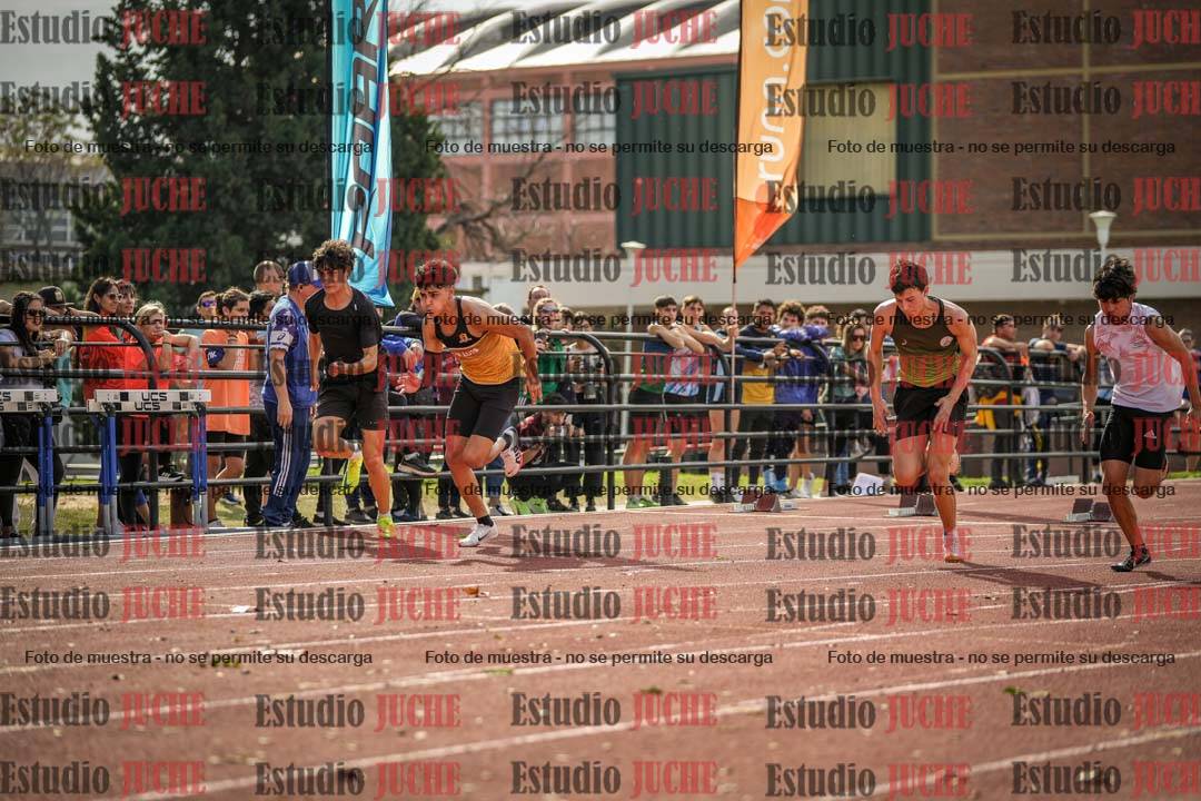 Fotos de los 100 m llanos de varones