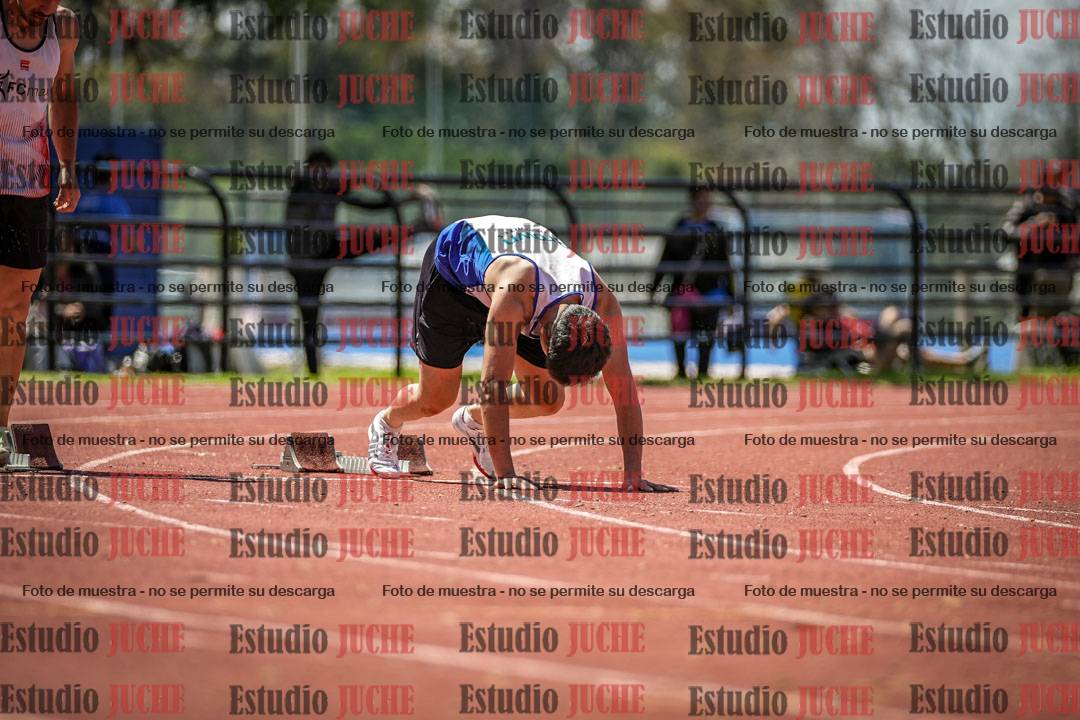 Fotos de los 100 m llanos de varones