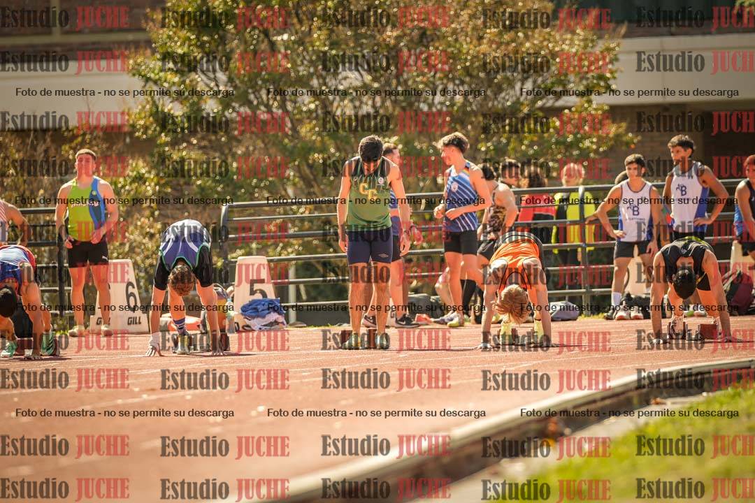Fotos de los 100 m llanos de varones