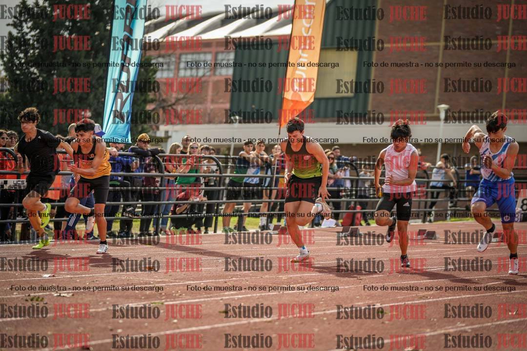 Fotos de los 100 m llanos de varones