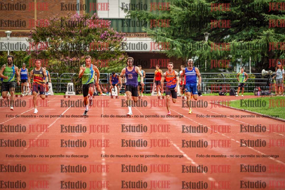 Fotos de los 100 m llanos de varones
