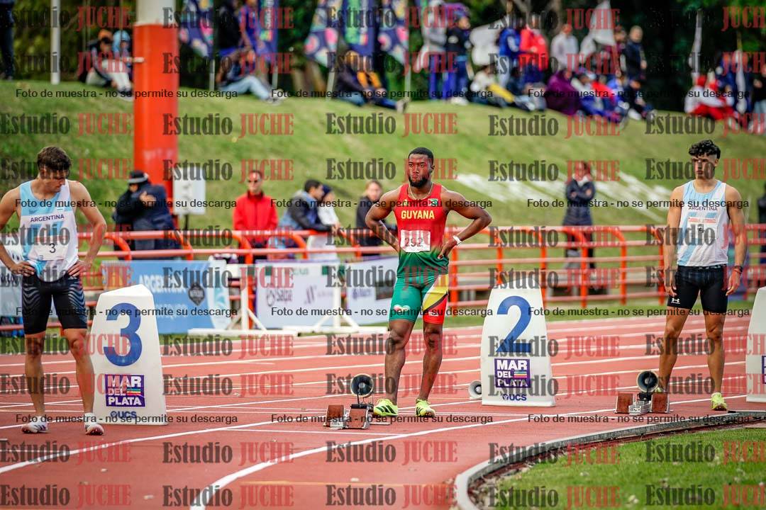 Fotos de los 200 m llanos de varones - FINAL