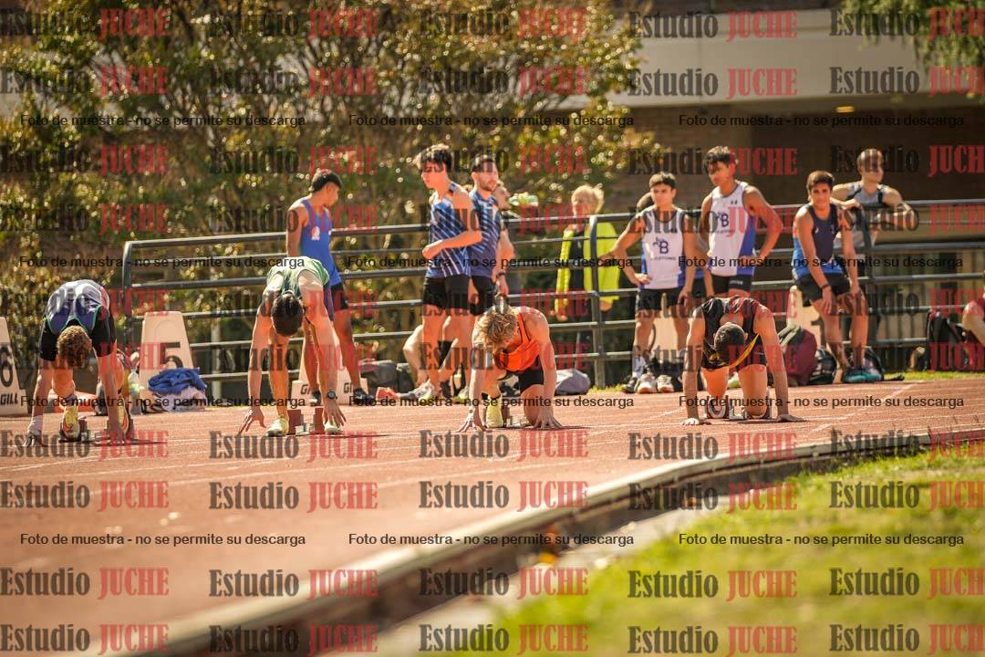 Fotos de los 100 m llanos de varones