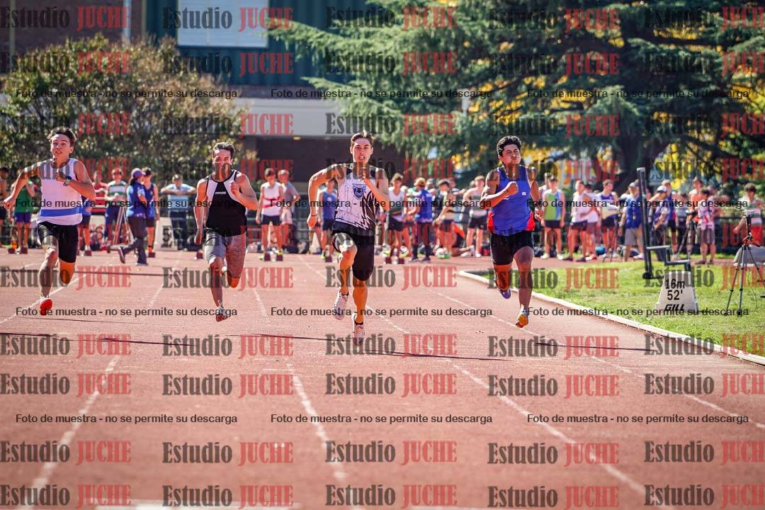 Fotos de los 100 m llanos de varones