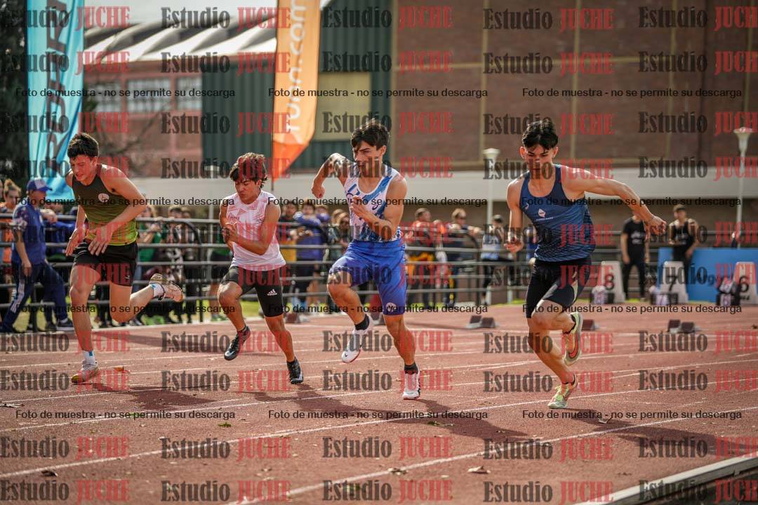 Fotos de los 100 m llanos de varones