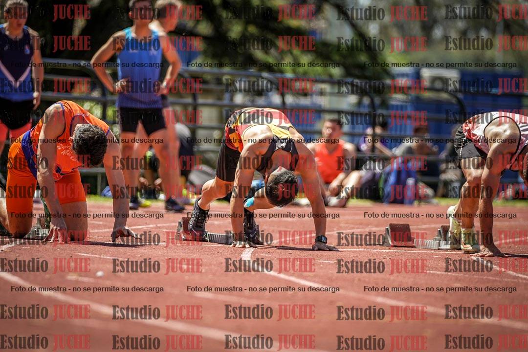 Fotos de los 100 m llanos de varones