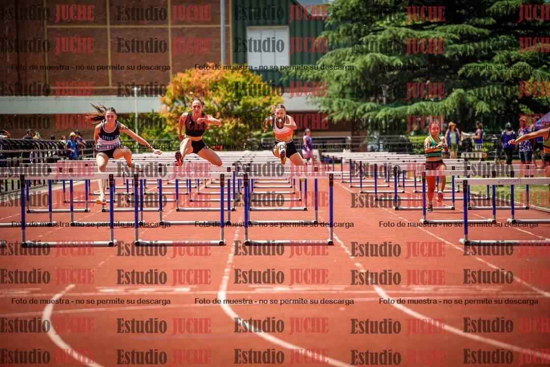 Fotos de los 100 m con vallas de mujeres