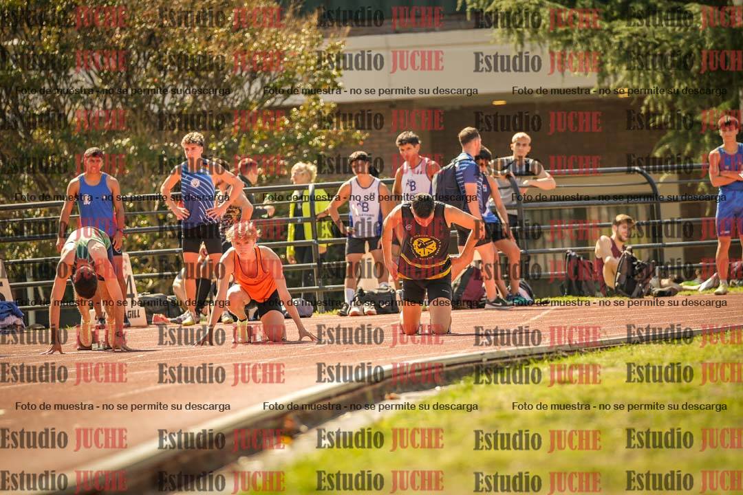 Fotos de los 100 m llanos de varones