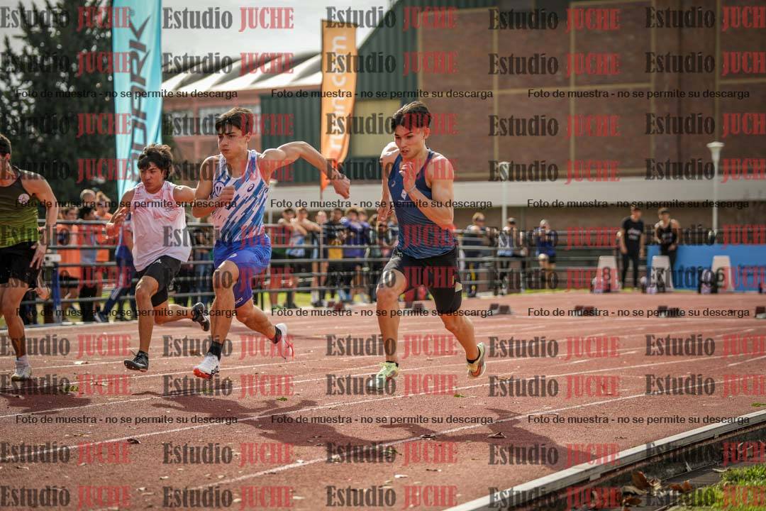 Fotos de los 100 m llanos de varones