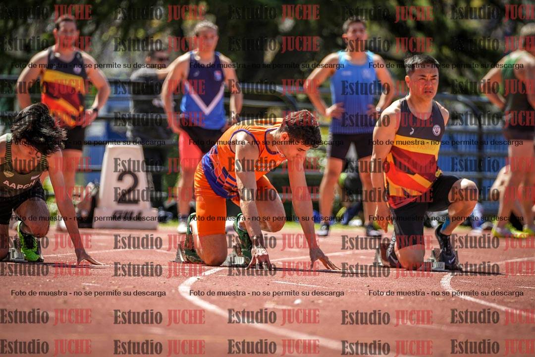 Fotos de los 100 m llanos de varones