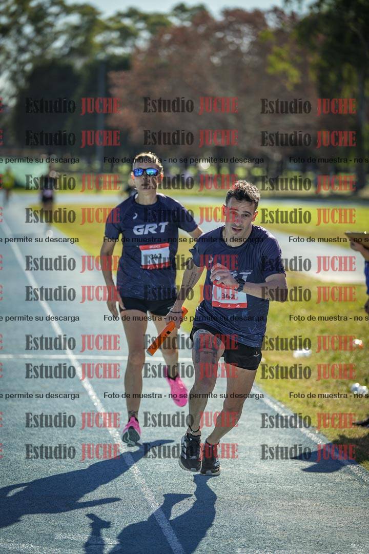 Fotos durante los relevos