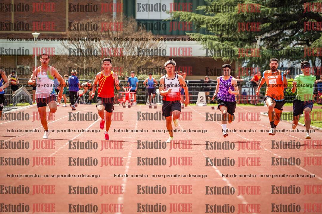 Fotos de los 100 m de varones