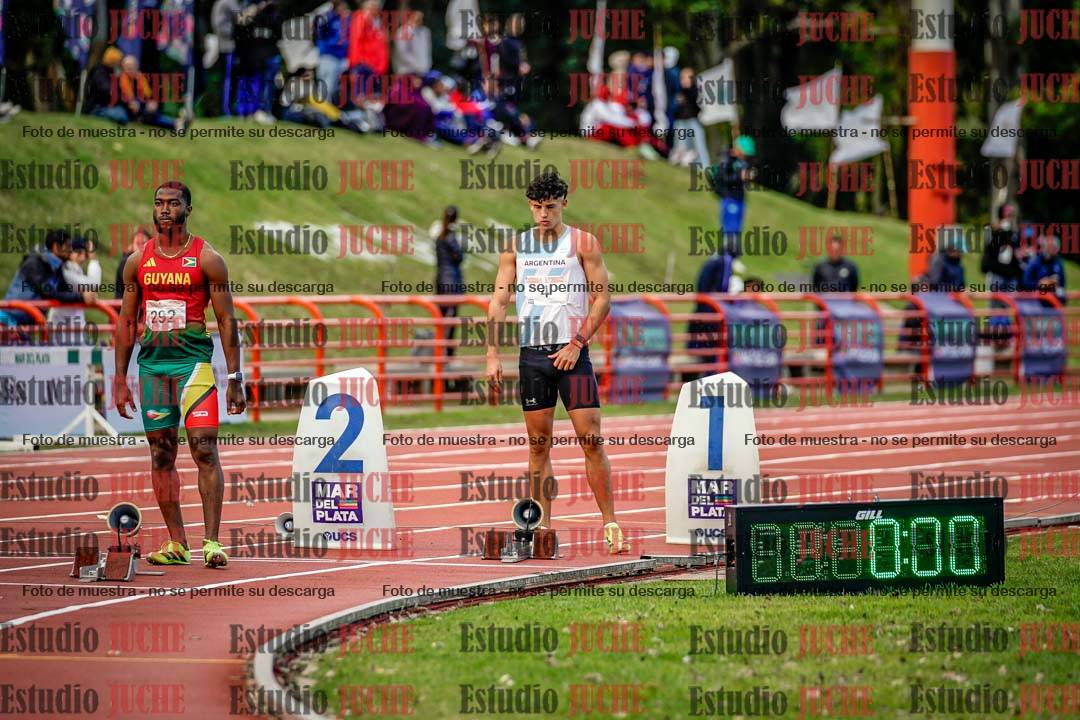 Fotos de los 200 m llanos de varones - FINAL