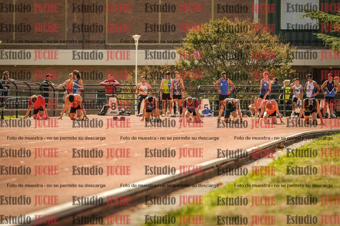Fotos de los 100 m llanos de varones
