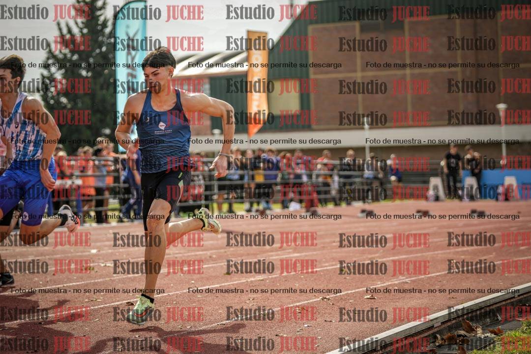 Fotos de los 100 m llanos de varones