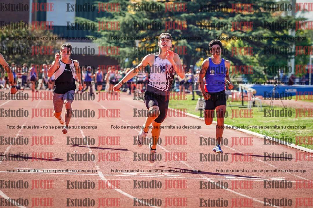 Fotos de los 100 m llanos de varones