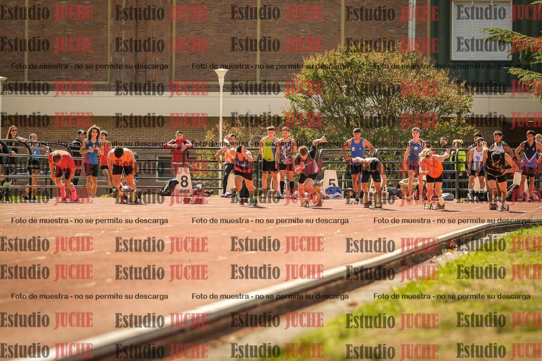 Fotos de los 100 m llanos de varones