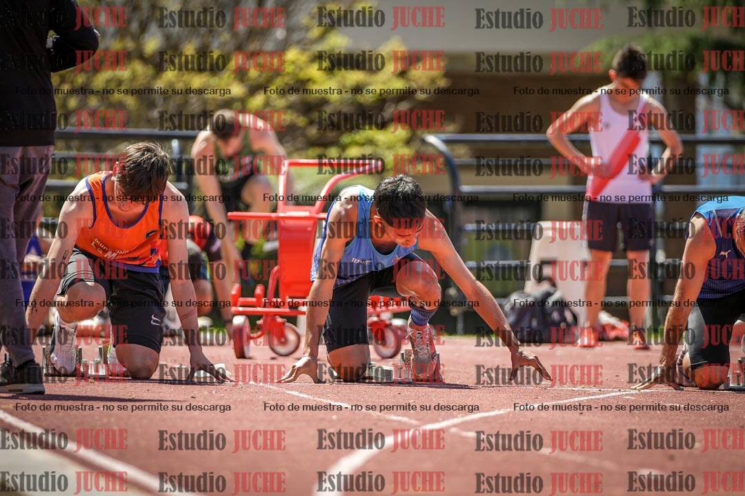 Fotos de los 100 m llanos de varones