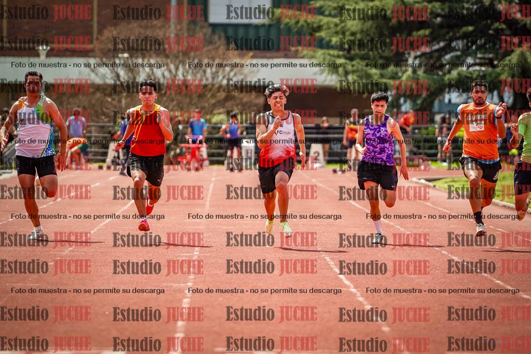 Fotos de los 100 m de varones