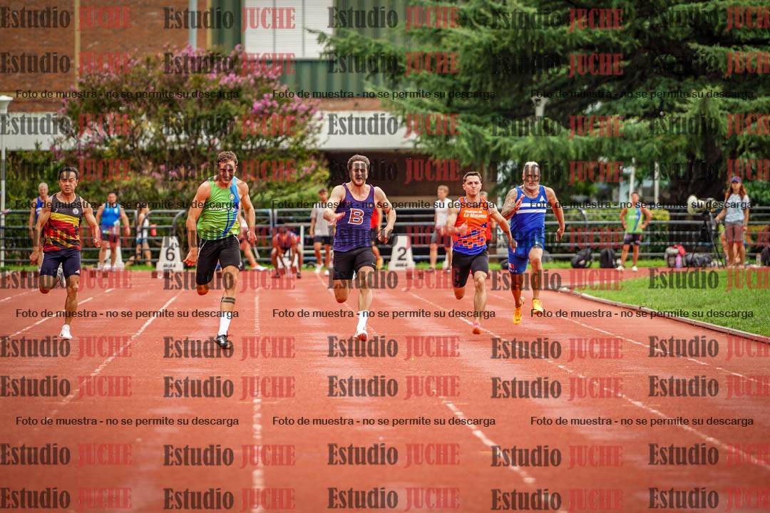 Fotos de los 100 m llanos de varones
