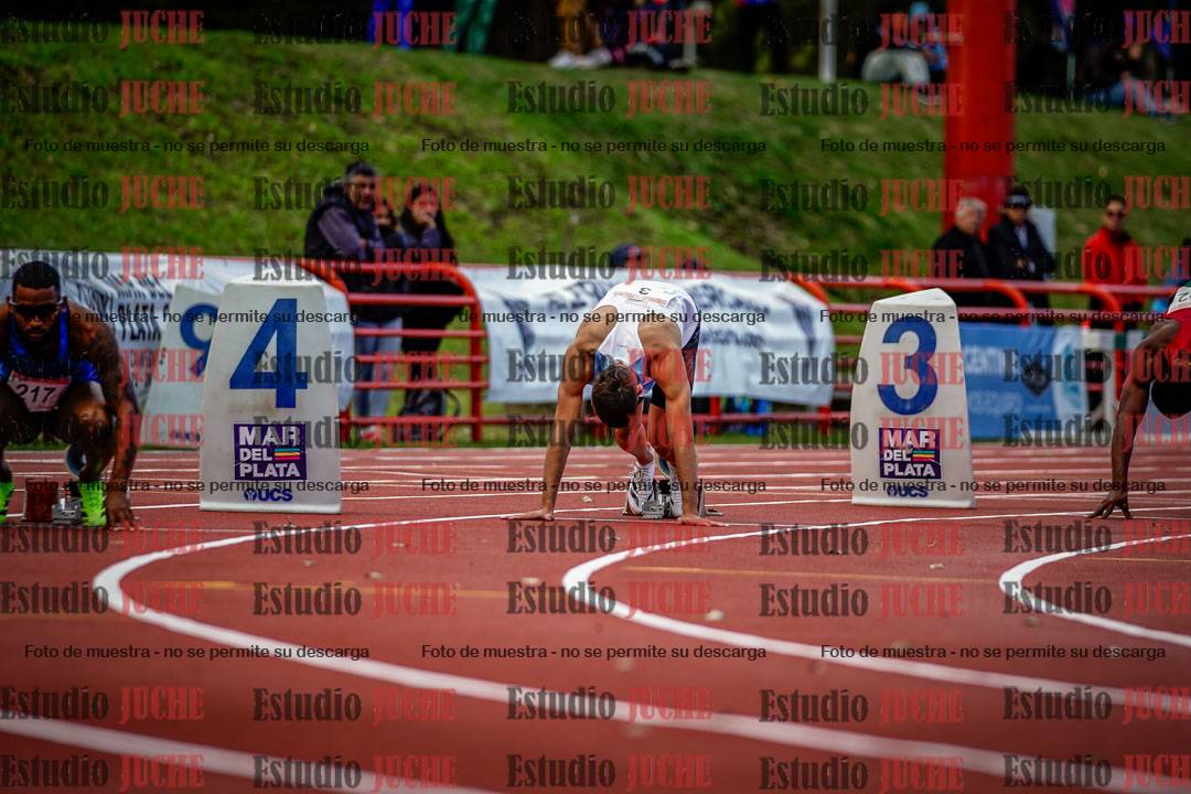 Fotos de los 200 m llanos de varones - FINAL