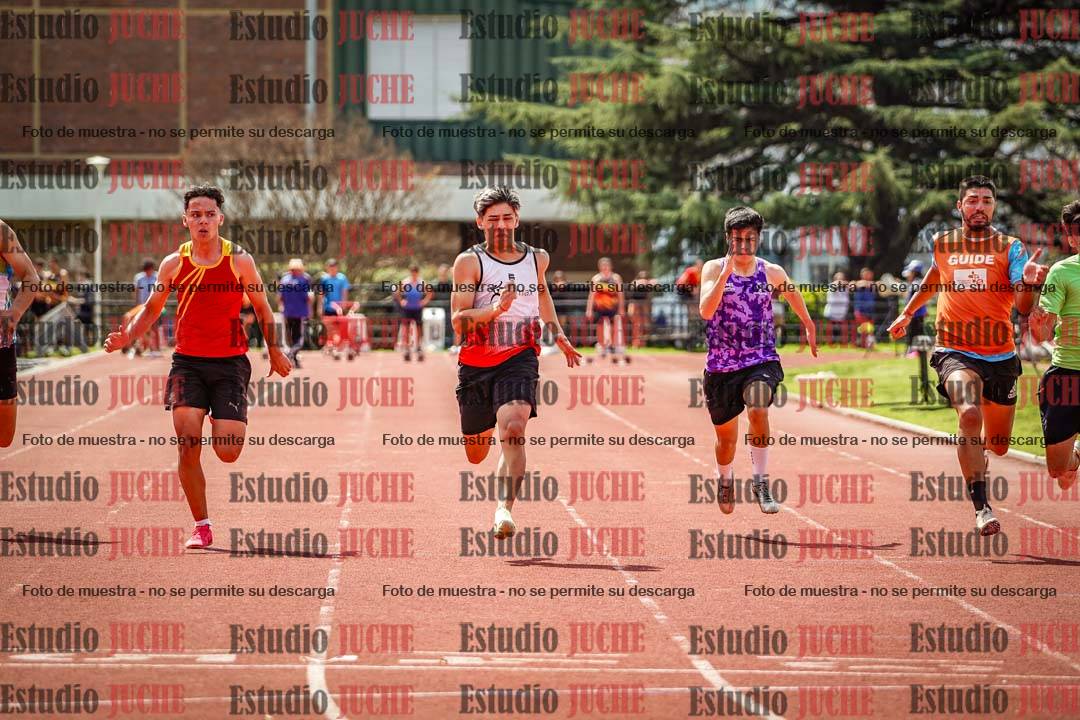 Fotos de los 100 m de varones