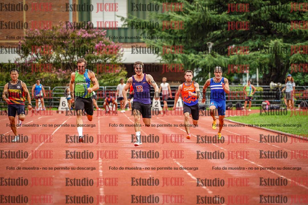 Fotos de los 100 m llanos de varones