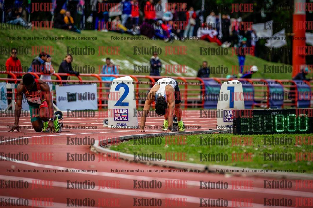 Fotos de los 200 m llanos de varones - FINAL