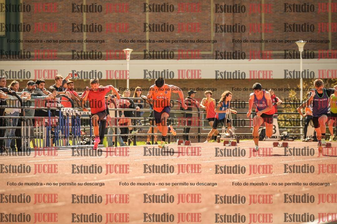Fotos de los 100 m llanos de varones