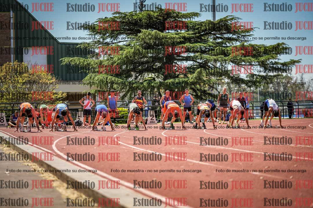 Fotos de los 100 m llanos de varones
