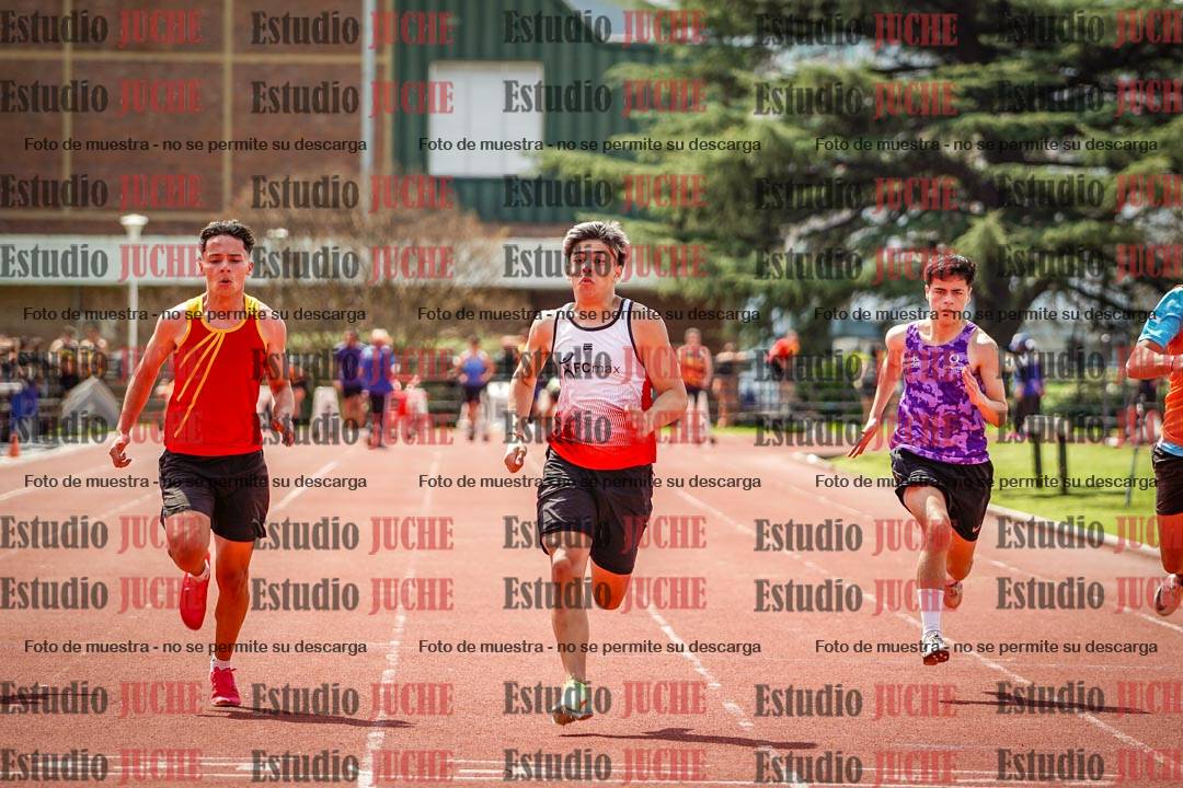 Fotos de los 100 m de varones
